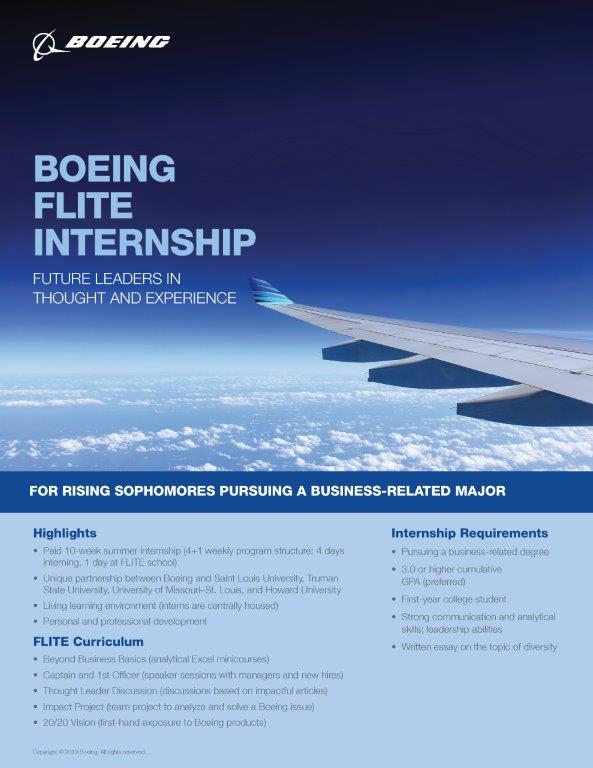 Boeing FLITE (Future Leaders in Thought and Experience) Program