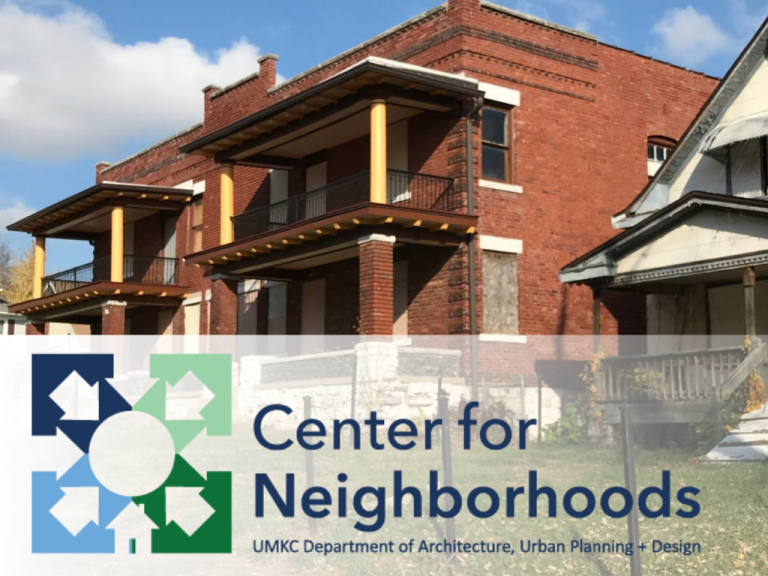 UMKC Center for Neighborhoods releases study on small apartment buildings for the City of Kansas City, Missouri
