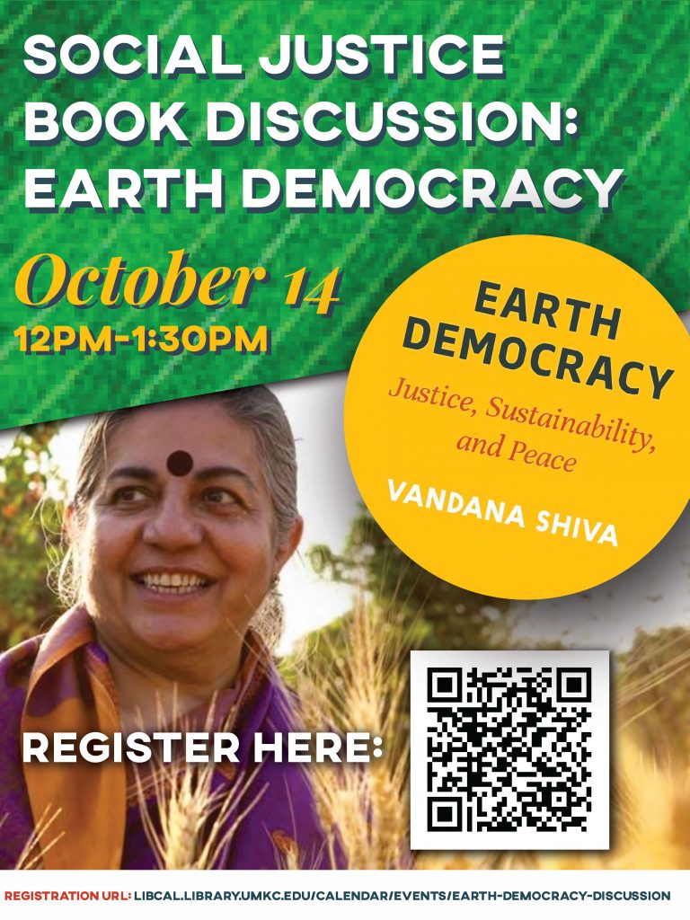 Social Justice Book Discussion: Earth Democracy