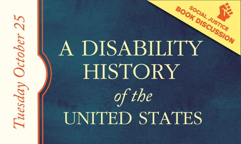 Social Justice Book Discussion: A Disability History of the United States