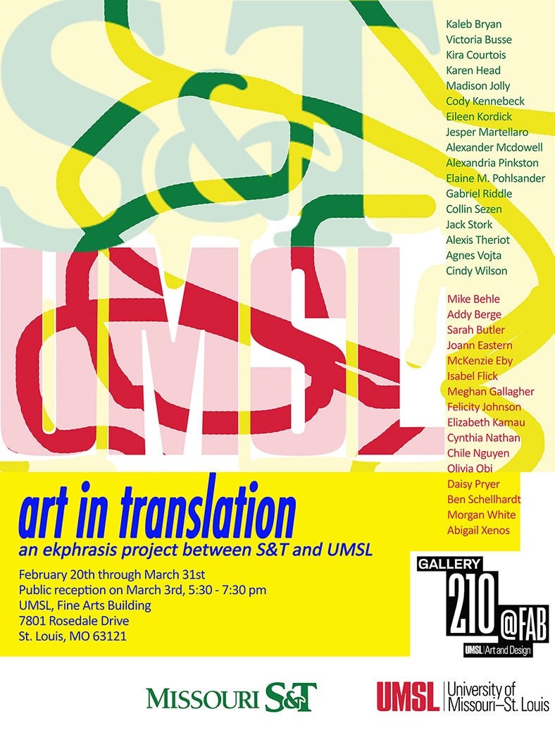 Art in Translation' exhibit – an ekphrasis project between S&T & UMSL - UM  System Community Connect