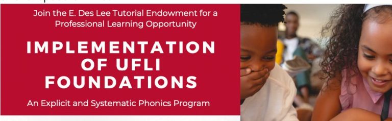 Implementation of UFLI Foundations: A Professional Learning Opportunity