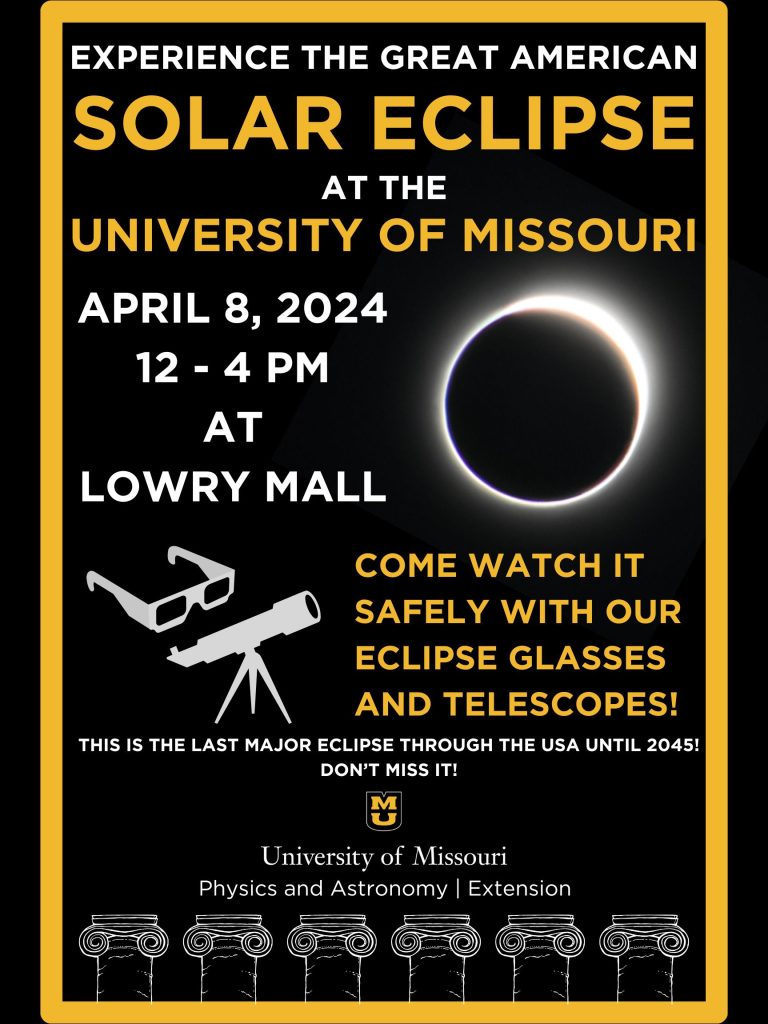 Solar Eclipse Viewing Event, Lowry Mall, MU Campus