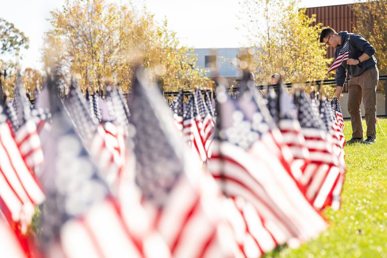 1,174 flags placed to honor veterans