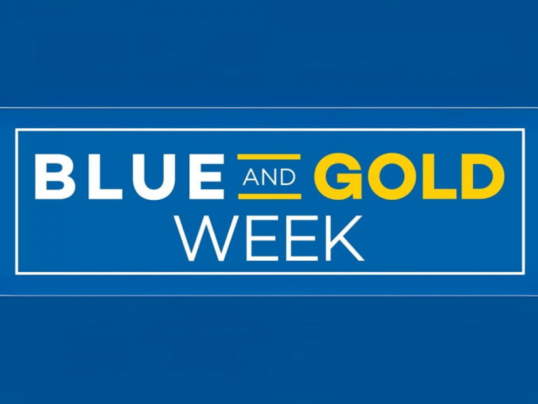 Blue and Gold Week logo