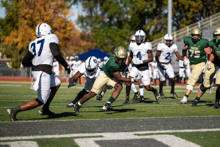 S&T football team in action